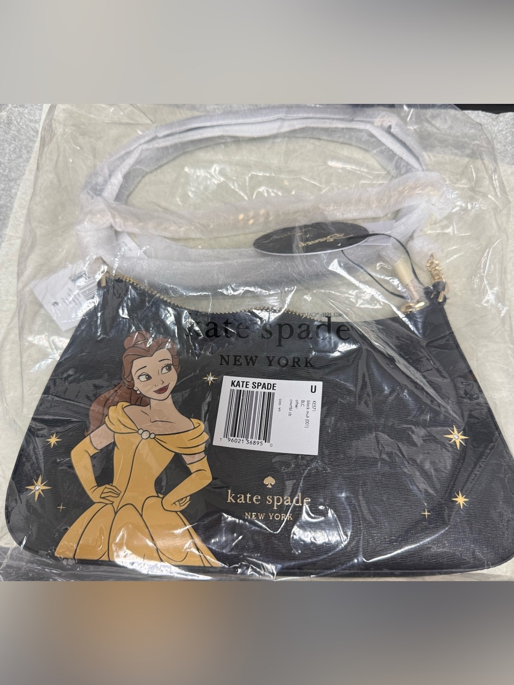 Kate Spade x Disney Black Belle Chain Convertible Crossbody Bag *NWT - Picture 6 of 12